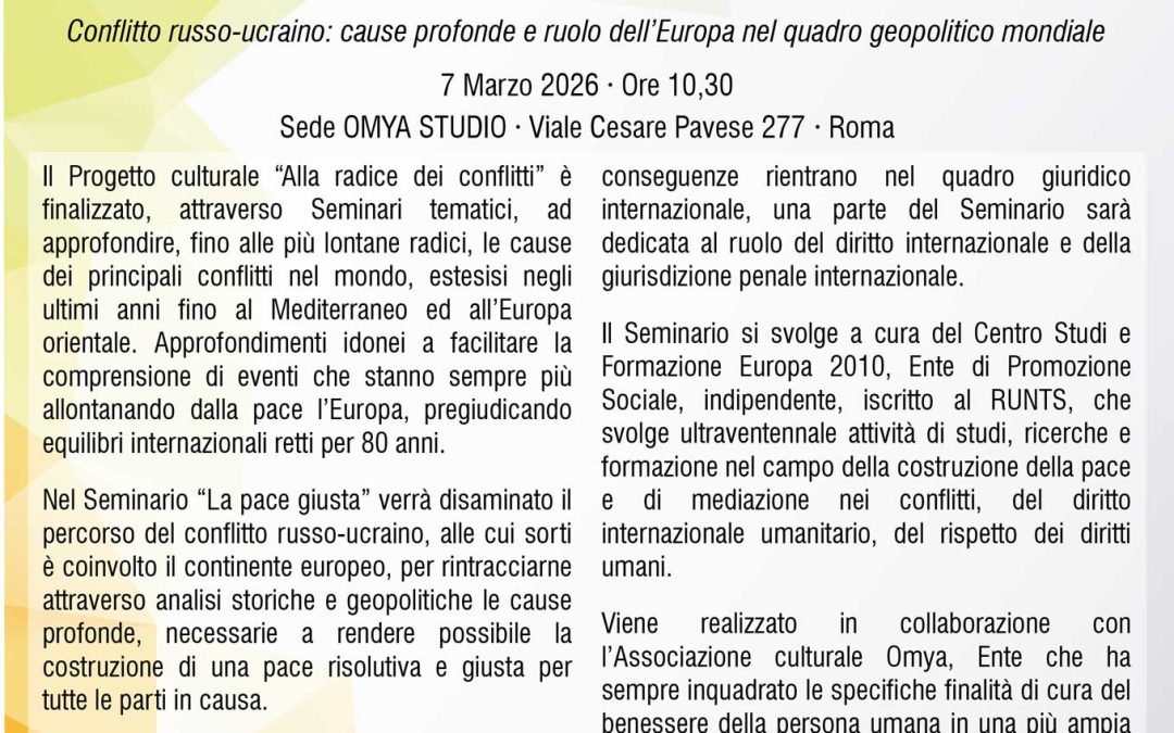 Seminario Alla Radice dei Conflitti